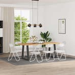 vidaXL Inklapbare stoel 8 pcs Wit 48 x 43,5 x 81 cm Nep Leer, Huis en Inrichting, Verzenden, Nieuw, Wit
