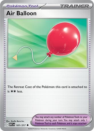 Air Balloon 181/217 Ascended Heroes, Ophalen of Verzenden, Nieuw, Losse kaart, Foil