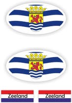 Provincie Zeeland auto stickers. (283.15), Verzenden