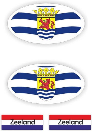 Provincie Zeeland auto stickers. (283.15), Verzenden