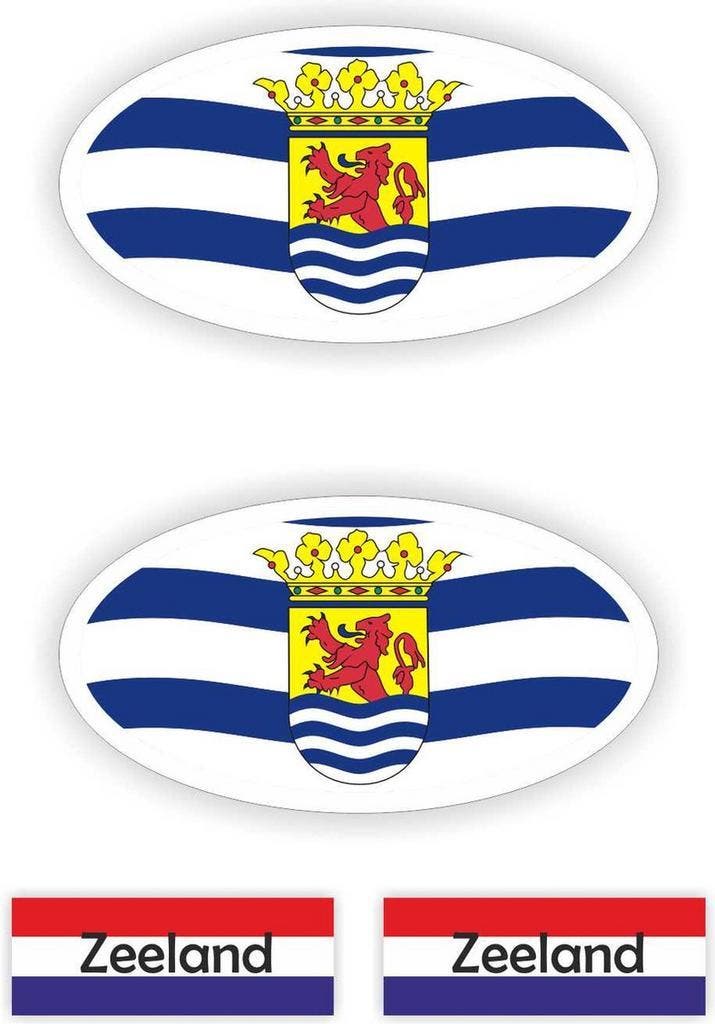 Provincie Zeeland auto stickers. (283.15), Auto diversen, Autostickers, Verzenden