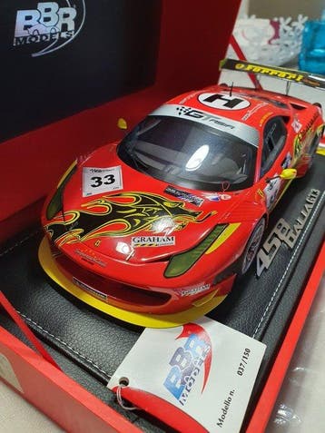 BBR 1:18 - Modelauto - Ferrari 458 Italia GT3, Nieuw