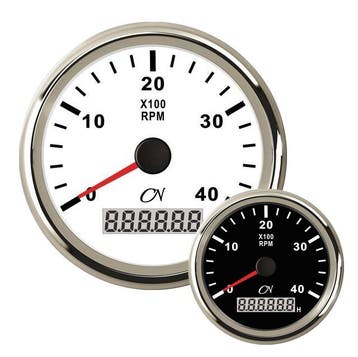 CN toerenteller met bedrijfsurenteller 4000 rpm met Chromen, Ophalen of Verzenden, Nieuw