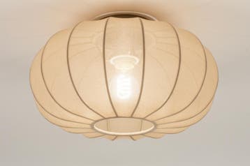 Rietveld Plafondlampen - Taupe - Stof, Huis en Inrichting, Lampen | Plafondlampen, Verzenden, Nieuw