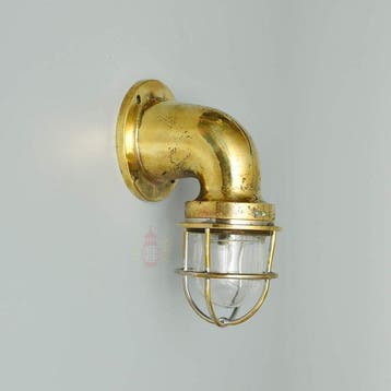 Wandlamp - Messing, Glas
