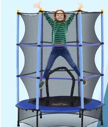 Mini Trampoline voor Kinderen 3–10 Jaar met Veiligheidsnet B, Kinderen en Baby's, Speelgoed | Buiten | Trampolines, Verzenden