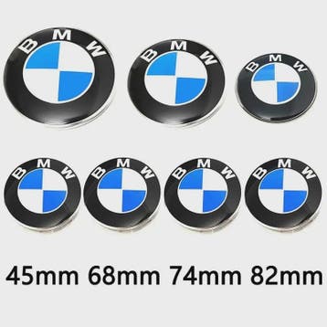 Set van 7 BMW 3D Logo Wielnaafdoppen - Universeel compatibel, Verzenden, Nieuw