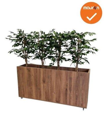 Verrijdbare plantenbak - 160x80cm - Cognac Walnoten, Werkplek, Ophalen of Verzenden, Gebruikt, Overige typen
