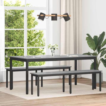 vidaXL Bank Grijs Sonoma 160 x 35 x 45 cm Bewerkt hout, Verzenden, Nieuw, Hout