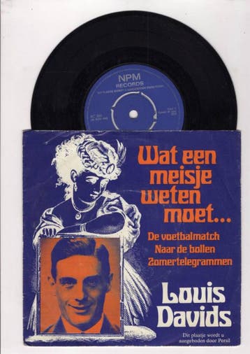 Louis Davids – Wat Een Meisje Weten Moet... (EP) (1-7-Vinyl, Ophalen of Verzenden, Nieuw in verpakking