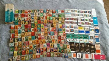 Vintage luciferdoosjes-labels - Label - Vurenhout