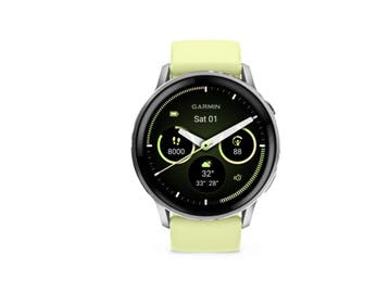 Garmin Venu 4 45 mm zilver met siliconen polsband grijs -, Verzenden, Zo goed als nieuw, Garmin