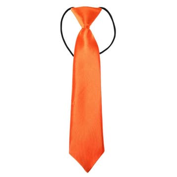 Fako Fashion - Kinderstropdas - Effen - Elastiek - Oranje, Kleding | Heren, Stropdassen, Verzenden, Nieuw