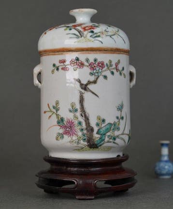 Qing Dynasty (19th Century) - Pot - Vogel in bloesemboom,