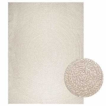 vidaXL Vloerkleed ZIZUR room binnen en buiten 240x340 cm, Verzenden, Nieuw, Crème