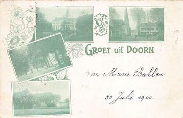 Nederland - Doorn - Huize Doorn - verblijfplaats van, Gelopen