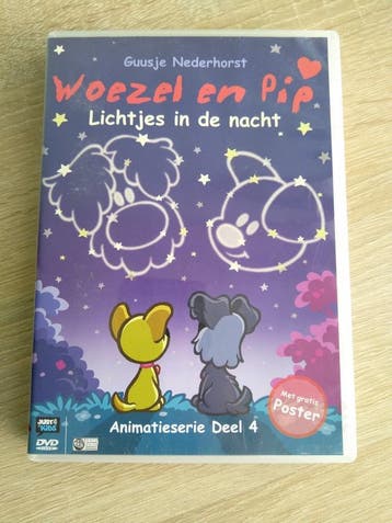 DVD - Woezel en Pip - Lichtjes In De Nacht, Cd's en Dvd's, Dvd's | Kinderen en Jeugd, Avontuur, Gebruikt, Verzenden, Alle leeftijden