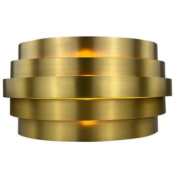 Moderne wandlamp | Messing | Rond | 20cm | G9 fitting, Huis en Inrichting, Ophalen of Verzenden, Nieuw, Metaal