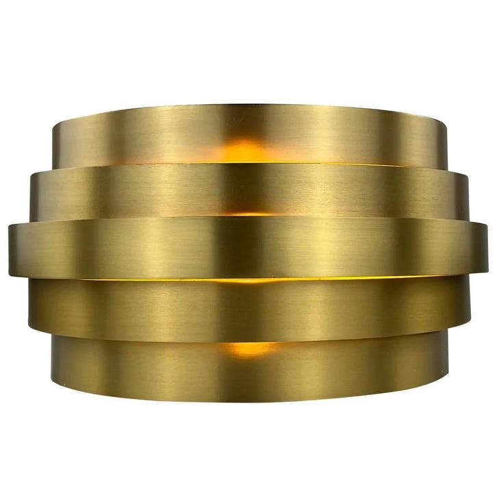 Moderne wandlamp | Messing | Rond | 20cm | G9 fitting, Huis en Inrichting, Lampen | Wandlampen, Nieuw, Metaal, Ophalen of Verzenden