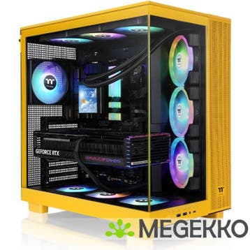 Thermaltake View 380 XL TG ARGB Midi Tower Geel, Verzenden, Nieuw
