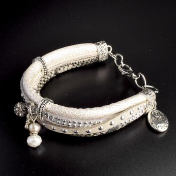 Prachtige armband, verstelbaar met metalen elementen bede..., Ophalen of Verzenden, Nieuw, Overige typen