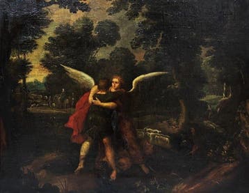 Flemish Master (c. 1600) - Jacob Wrestling with the Angel