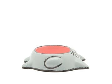 Veiling - Home Studyo x Jean Jullien Cat Bowl grijs, Dieren en Toebehoren, Kattenvoerbakken en Drinkbakken, Nieuw