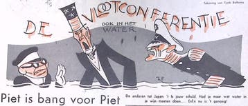 De Vlootconferentie op spotprent (lijst optie, Lithos), Verzenden