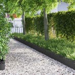 vidaXL Gazonranden 30 pcs Zwart 103 x 0,05 x 22 cm Staal, Tuin en Terras, Overige Tuin en Terras, Verzenden, Nieuw