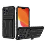 iPhone 12 Pro - Armor Card Slot Hoesje met Kickstand -, Verzenden, Nieuw