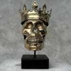 sculptuur, Bronze Statue of A King George Skull - 20 cm -