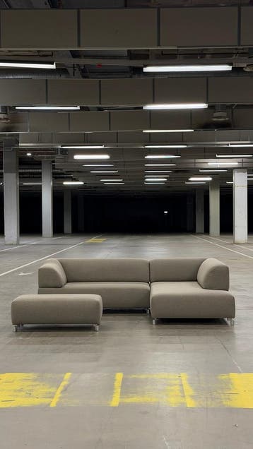 Leolux Faya Lobi Hoekbank | Taupe | NIEUWSTAAT + Garantie, 250 tot 300 cm, Ophalen of Verzenden, Zo goed als nieuw, Bank Hoekbank Bankstel Bankje Loungebank Banken Chaise Lounge 