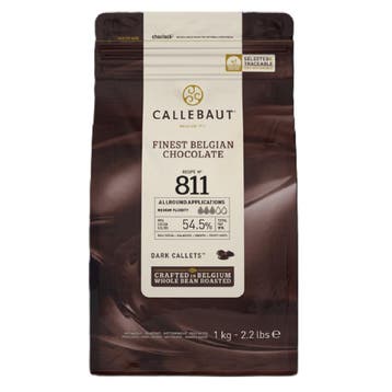 Callebaut Chocolade Callets Puur (811) 1kg, Verzenden, Nieuw