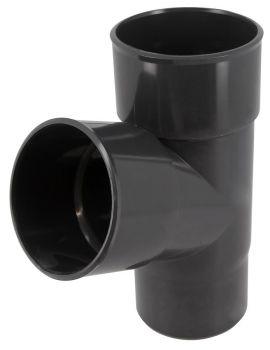 Nicoll PVC-Ti T-stuk 67,5 graden mof-vse antraciet Ø80, Ophalen of Verzenden, Nieuw