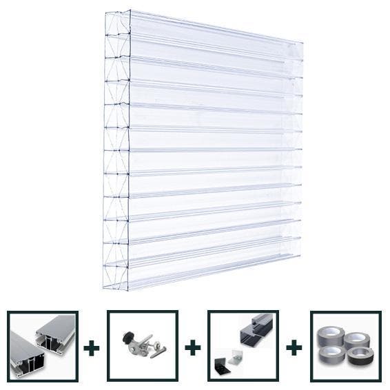 https://stegplattenversand.nl/kanaalplaat-16mm-helder-x-str/, Doe-het-zelf en Verbouw, Platen en Panelen, Nieuw, Minder dan 20 mm