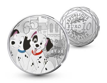 Zilveren 10 euro munt 101 Dalmatiërs 2026 - Frankrijk, Verzenden