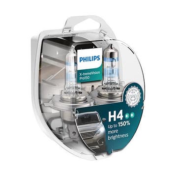 Philips X-treme Vision Pro150 H4, Verzenden, Nieuw