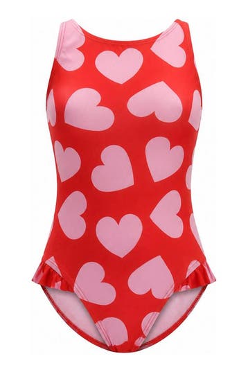 Swim Essentials Badpak Meisjes in maat 110 Rood, Verzenden, Nieuw, Swim Essentials, Jongen of Meisje