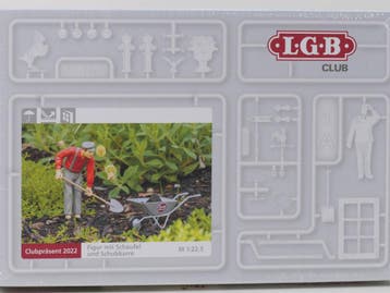 LGB / POLA Clubpräsent 2022 Figur mit Schaufel und Schubk.., Ophalen of Verzenden, Nieuw