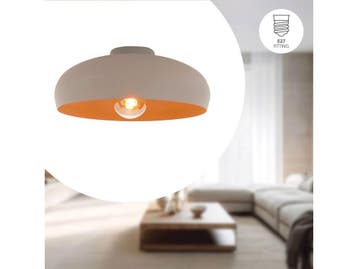 EGLO Mogano - Plafondlamp - E27 - Ø 40 cm - Zandkleur, Verzenden, Nieuw