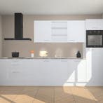 Witte hoogglans keuken Reykjavik 21645, Verzenden, Nieuw