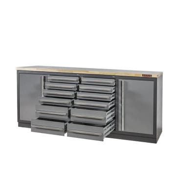Professionele werkbank – montagetafel 215 x 70 x 95 cm. met, Doe-het-zelf en Verbouw, Werkbanken, Ophalen of Verzenden, Nieuw