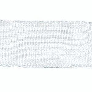 2 meter Organza Lint 10 mm Wit (Lint voor armbandjes), Ophalen of Verzenden, Nieuw, Draad