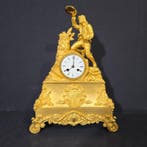 Figurale pendule Renaissance - Verguld brons - 1800-1850 -