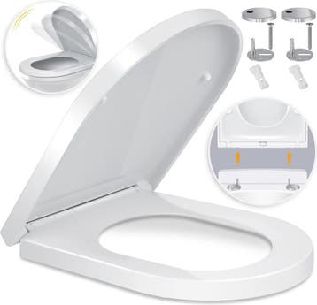 WC bril Softclose - Toiletbril - Wit - KESSER®, Verzenden, Zo goed als nieuw