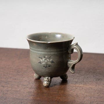 Goryeo celadon beker met ingelegd lotusontwerp - Keramiek -