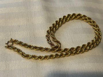Ketting met hanger - 18 karaat Geel goud - Ketting van 18 K, Sieraden, Tassen en Uiterlijk