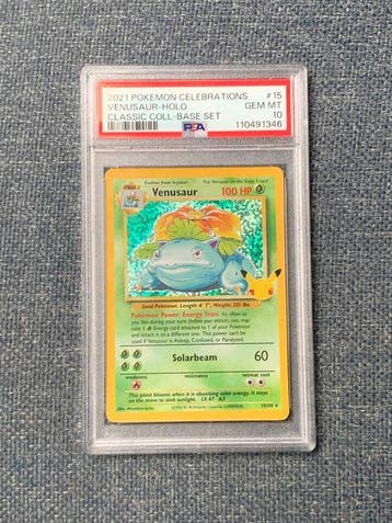 Pokémon - 1 Graded card - Venusaur #15 Holo - PSA 10, Nieuw