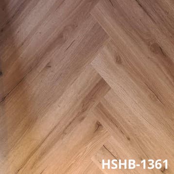 Rigide LVT (PVC) visgraat vloer uit voorraad leverbaar, Crème, 75 m² of meer, Overige typen, Visgraat - Herringbone - Waterbestendig
