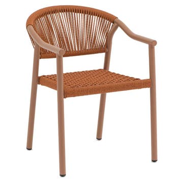 Stoel | PVC Rotan/Aluminium | Rood | In-/Outdoor |, Verzenden, Nieuw in verpakking